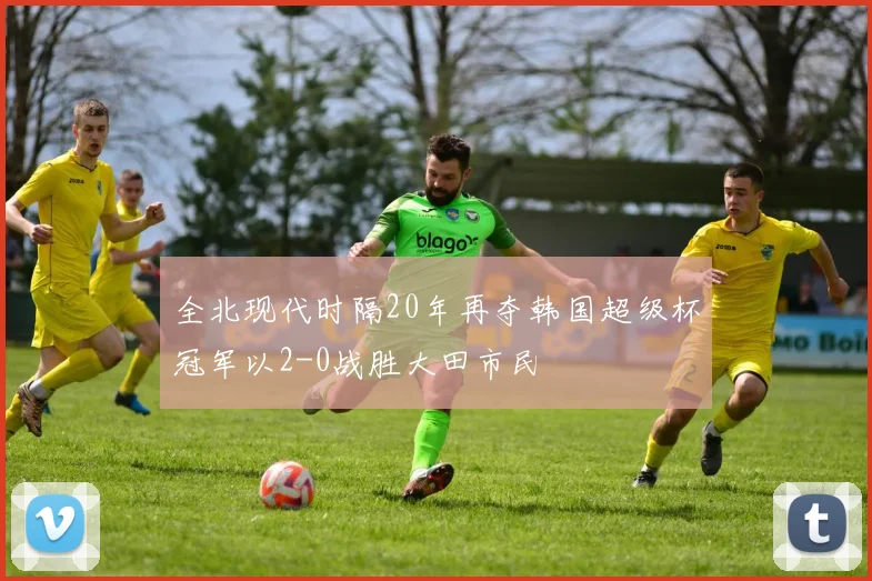 全北现代时隔20年再夺韩国超级杯冠军以2-0战胜大田市民